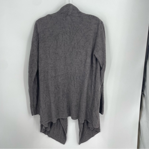 Barefoot Dreams Cozychic Lite Brown Cardigan Sweater L/XL Style 903 - Picture 4 of 6